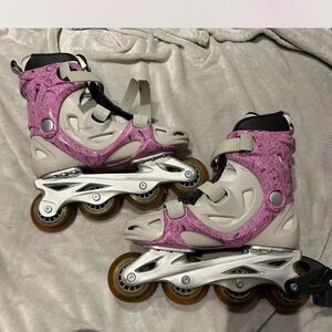 SOLD!! Pink and Gray Rollerblades